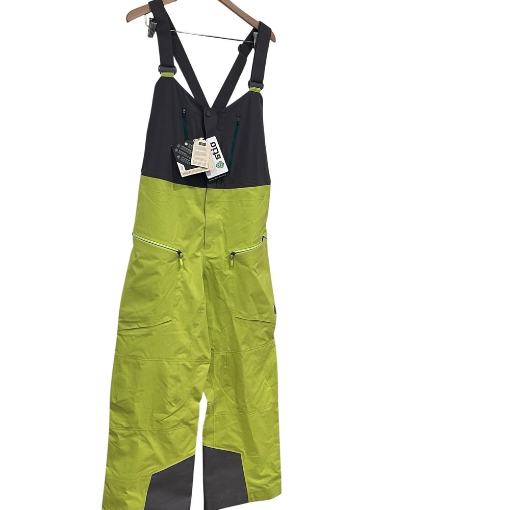 Stio Men's Hemlock GORE-TEX Pro Bib - Citrus Shock/Grey - XL NWT Ski Snowboard
